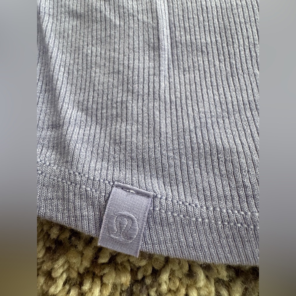 Lululemon Hold Tight Cropped T-Shirt- Lilac Smoke - Picture 5 of 5